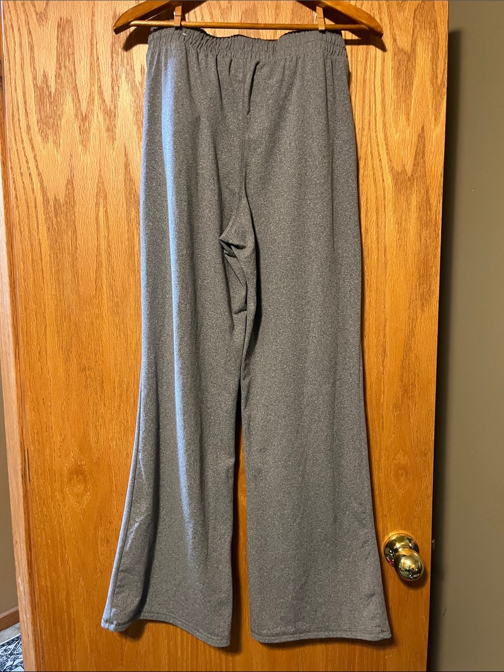 Free People Heather Gray Wide-Leg Knit Pull-On Pants - Picture 10 of 12
